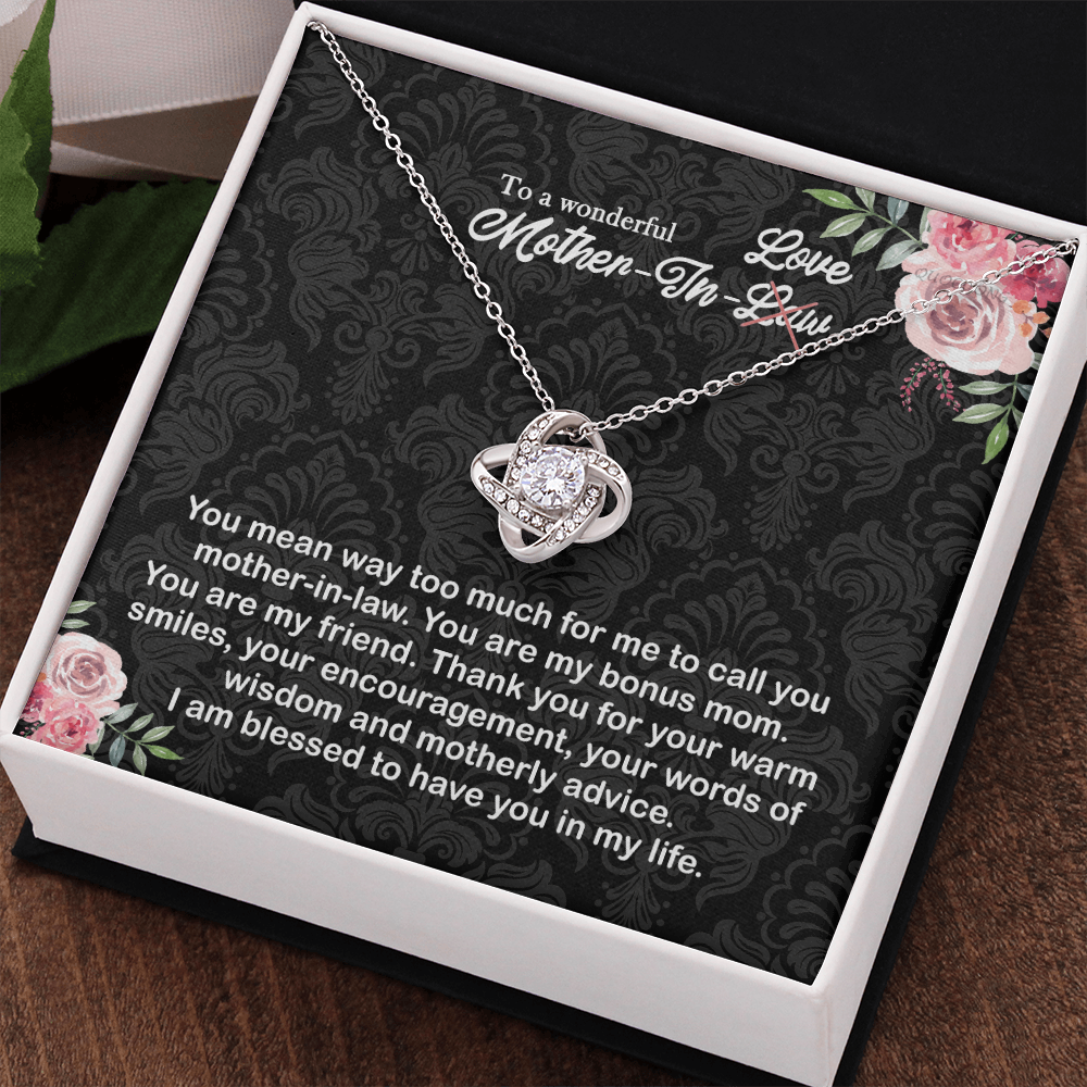 To a wonderful Mother-In-Love Necklace Pendant - Jewelry Gift for Mother In Law