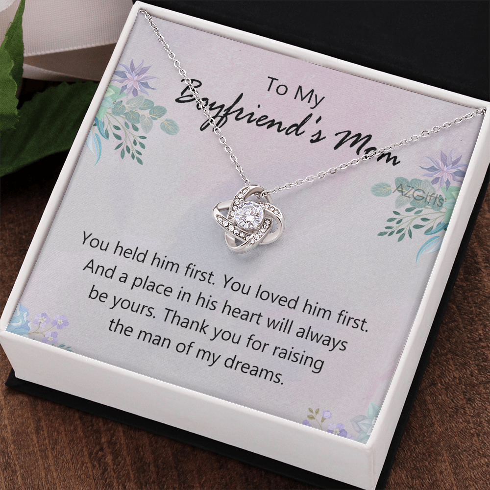 To My Boyfriends Mom Necklace From Girlfriend, Jewelry For Boyfriends Mom, Presents For Mom Necklace for Women, Boyfriends Mom Gifts Necklace On Mother's Day, Birthday, Christmas, Thanksgiving