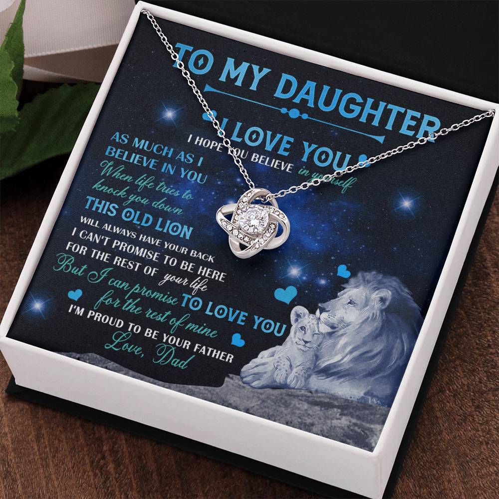Father To Daughter Gifts Necklace From Dad, Father Daughter Necklace, To My Daughter Necklace From Daddy On Graduation Gift, Birthday Gift, Valentines, Christmas For Badass Daughter, Little Girl