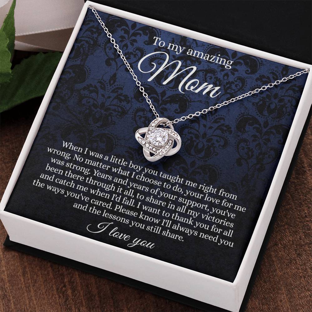 To My Amazing Mom Necklace From Daughter With Card And Box Gift For Mom, Loving Mom, Thank You Mom Gift Necklae, Jewelry Gift For Women On  Mother's Day Necklace Anniversary, Birthday Gift For Her