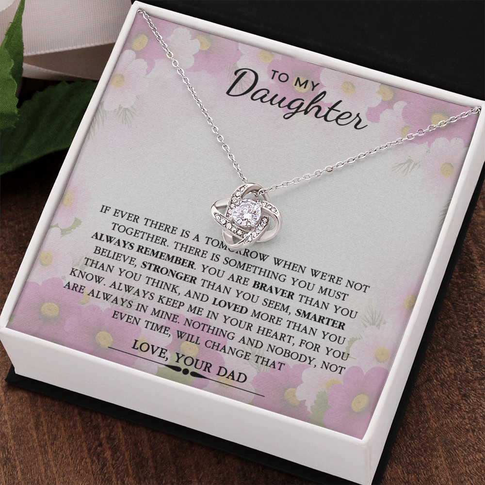 To My Daughter Necklace Gift From Dad, Father And Daughter Necklace, Daughter Gifts From Dad, Father Daughter Gifts Jewelry For Girls, Little Girl Pendant On Birthday, Graduation Gift For Daughter