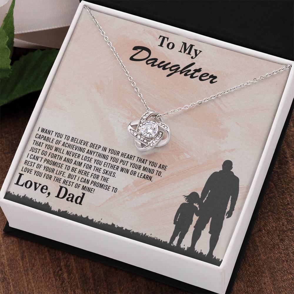 To My Daughter Gift Necklace Love Dad, To My Badass Daughter, Daughter Jewelry From Dad, Father Daughter Gifts From Dad, Necklace For Daughter, To Daughter From Dad, Father Gifts From Daughter