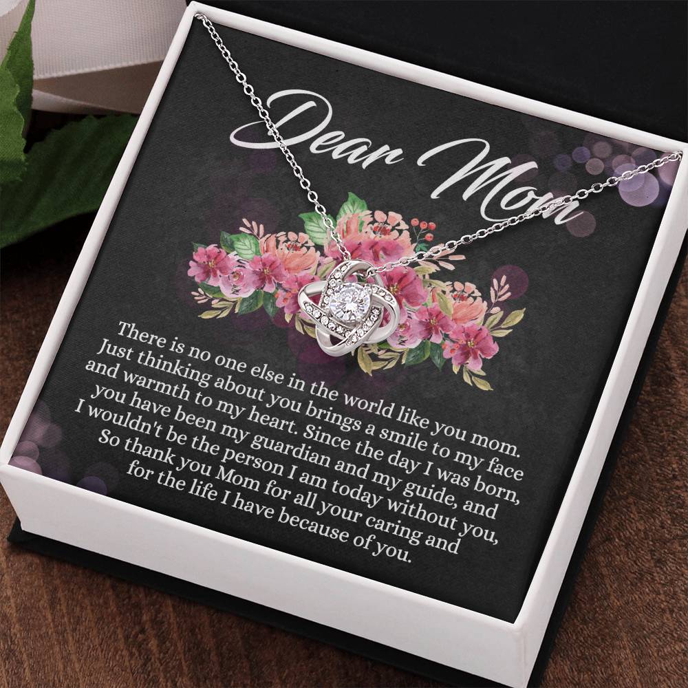 Dear Mom Gift Necklace, To My Mom Necklace From Daughter, Thank You Mom Necklace, Jewelry Gift For Mom On Mother's Day, Anniversary, Birthday Gift Jewlry For Women, Mother And Daughter Necklaces