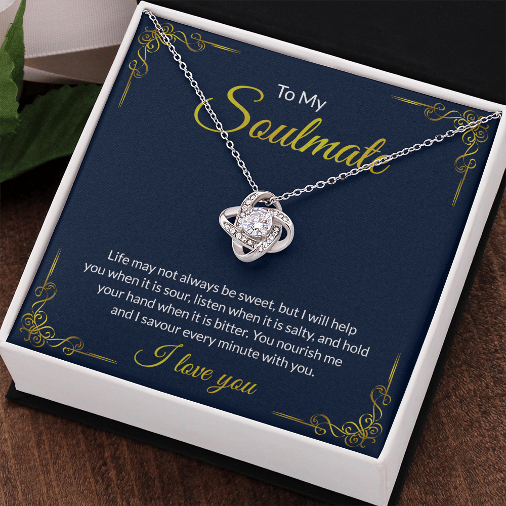 Soulmate Gift Necklace For Her To My Soulmate Necklace From Husband, Boy Friend To Soulmate Love Necklace Gift For Her Soulmate Jewelry Gift Her Gift Necklace for Her Romantic, Girlfriend Gift