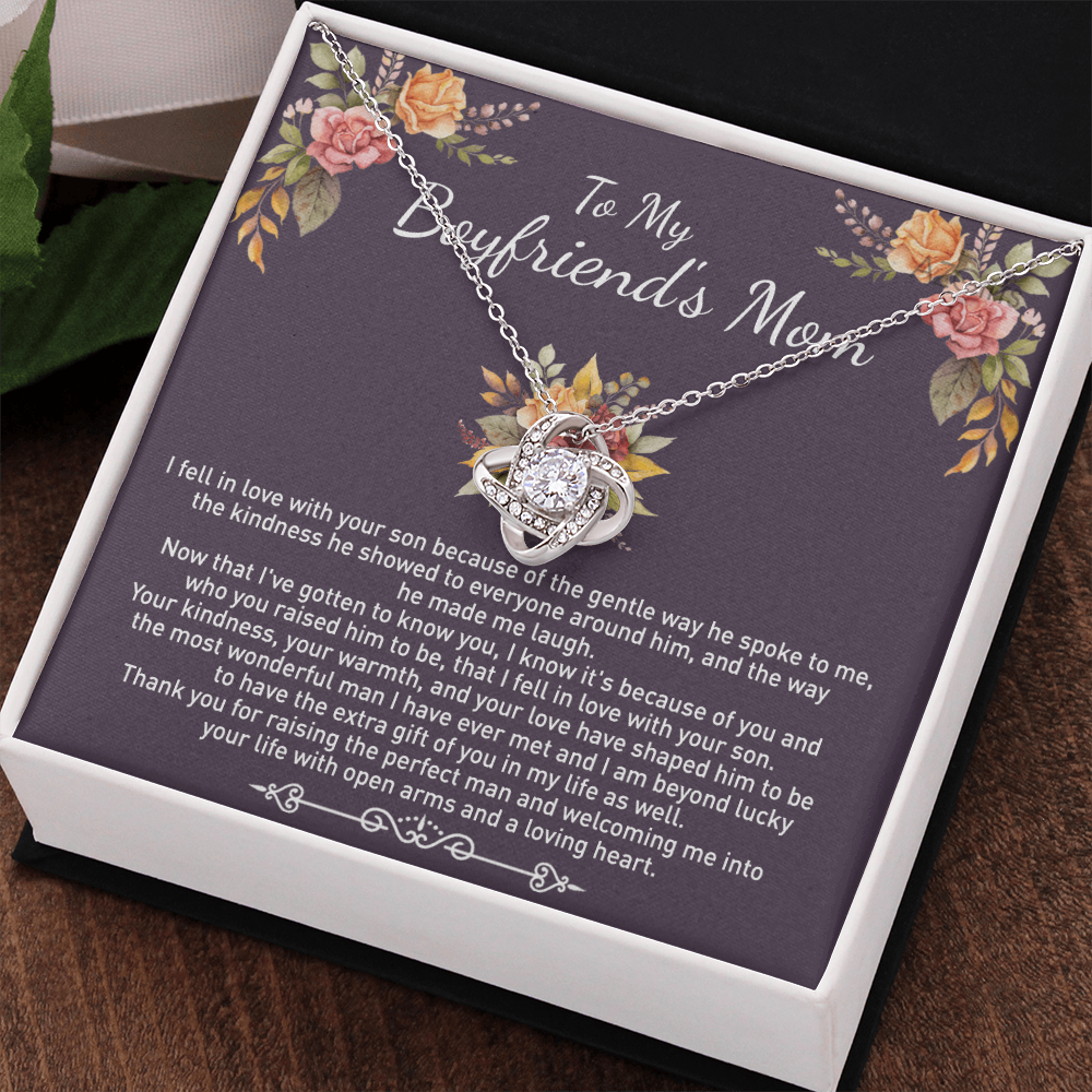 To My Boyfriend's Mom Necklace From Girlfriend, Gifts Necklace For Boyfriend's Mom On Birthday Gift Mother's Day Necklace For Boyfriend's Mom, Jewelry For Women, Mother-In-Law Gift From Daughter