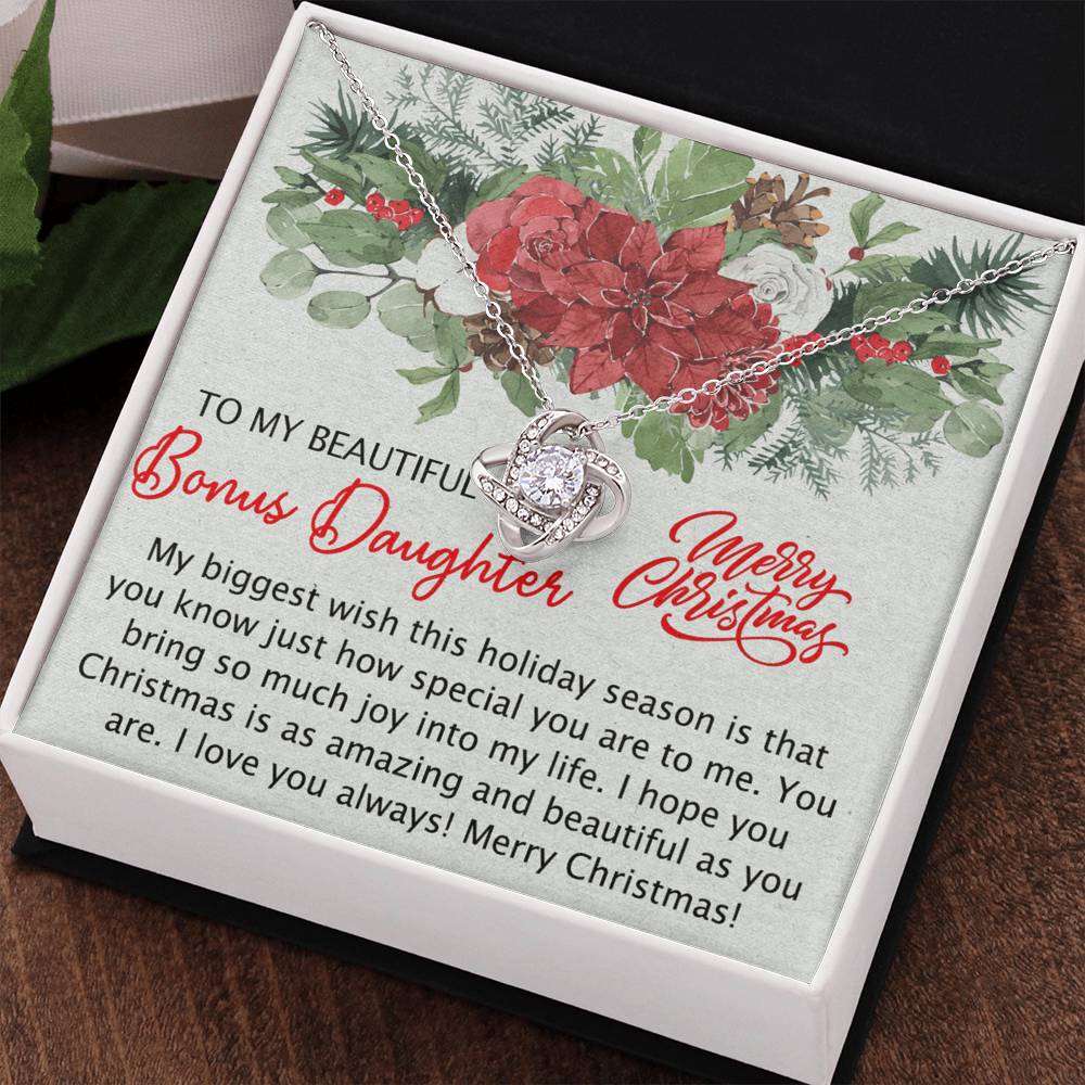 Personalized to My Bonus Daughter Necklace, Bonus Daughter Gift, Step Daughter Gift from Stepmom, Step Daughter Gift from Step Dad, Step Daughter Necklaces Styles Jewelry Gift For Girls Little Girl