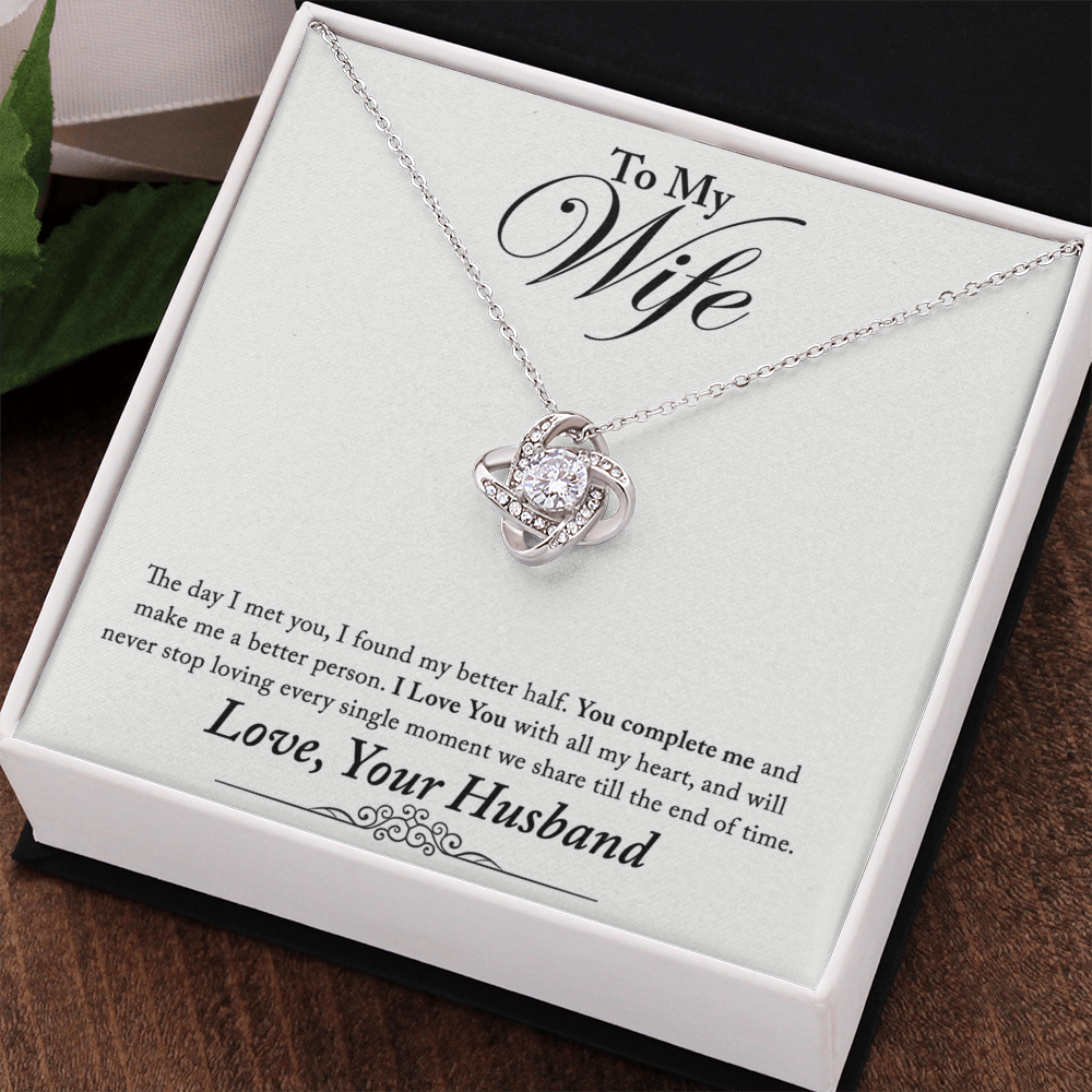 To My Wife Necklace From Husband, Valentines Day Necklace For Wife, Jewelry Box Pendant For Wife, Personalized Gift Necklace, Custom Romantic Gift Necklace For My Best Wife Jewelry Gift For Women