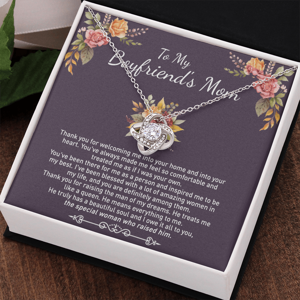 To My Boyfriend's Mom Necklace From Girlfriends Mom, Mother's Day Necklace, Necklace Gift For Boyfriend's Mom, Boyfriends Mom Gift Necklace, Presents for Mom Necklace for Women On Anniversary