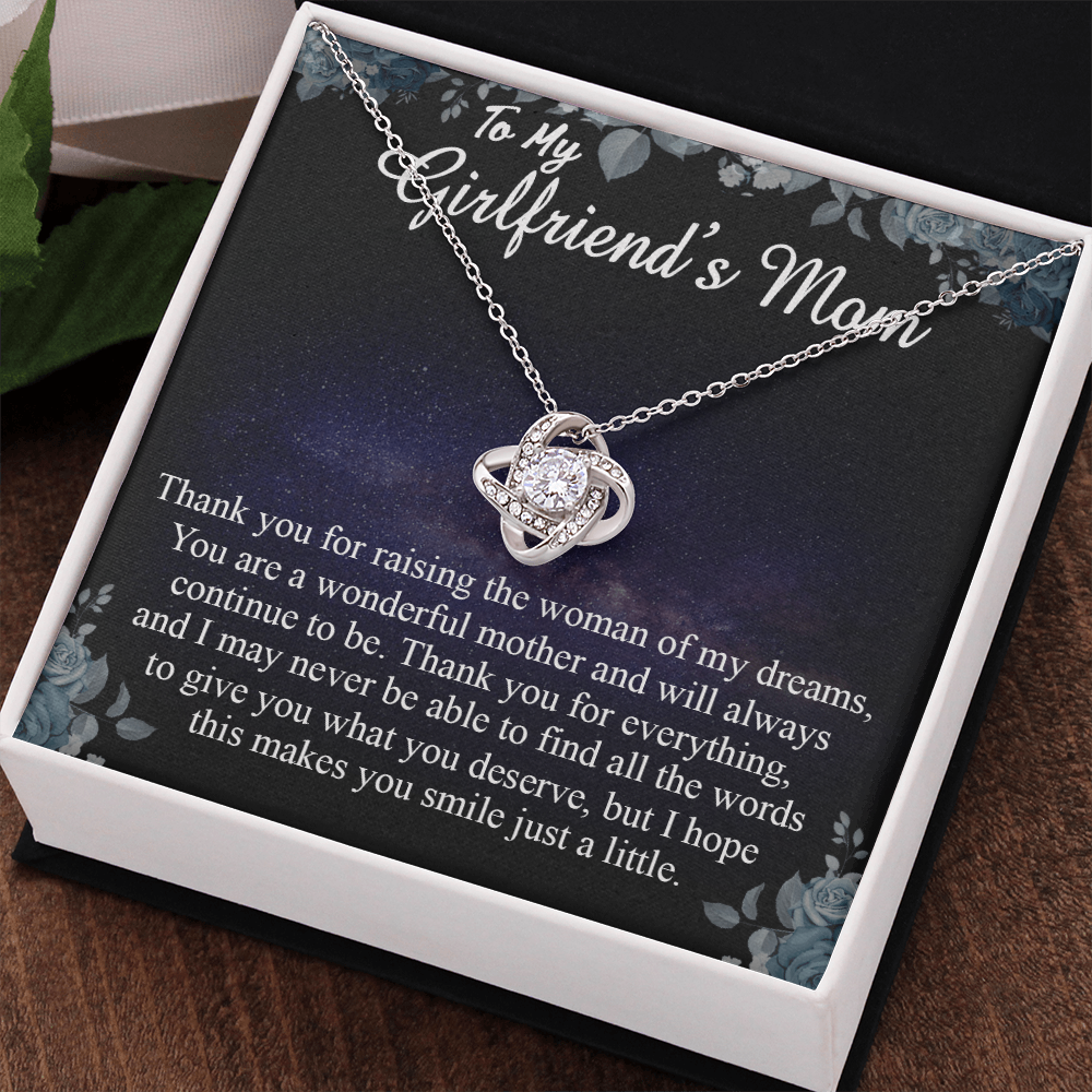 To My Girlfriends Mom Gift Mother's Day Gift for Girlfriend's Mom Necklace Gift On Christmas, Anniversary, Birthday Gifts