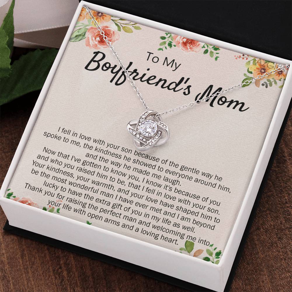 To My Boyfriend's Mom Necklace From Girlfriend Mom, Mothers Day Necklace For Boyfriends Mom From Girlfriend, Presents for Mom Necklace for Women, Necklace For Christmas, Birthday Gift Anniversary