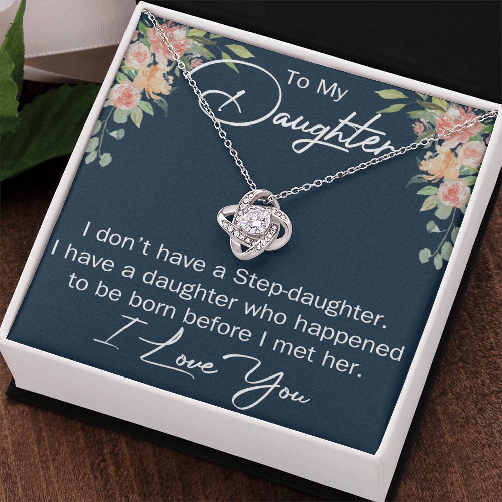 To My Daughter Necklace Gift From Mom Or Dad, Necklace Pendant for Daughter Gift On Graduation Gift Christmas Birthday Gift for Daughter Gift Set Jewelry Gift for Girls, Her Step Daughter Necklace