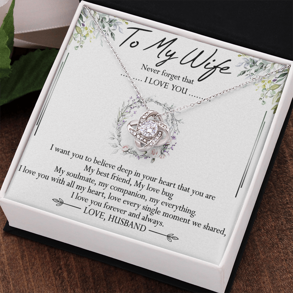 To My Wife Necklace, Necklace For Wife From Husband, To My Soulmate Necklace For Women, Soulmate Jewelry For Wife Beautiful Soulmate Gifts For Her Girlfriend Necklace Future Wife Gift Necklace