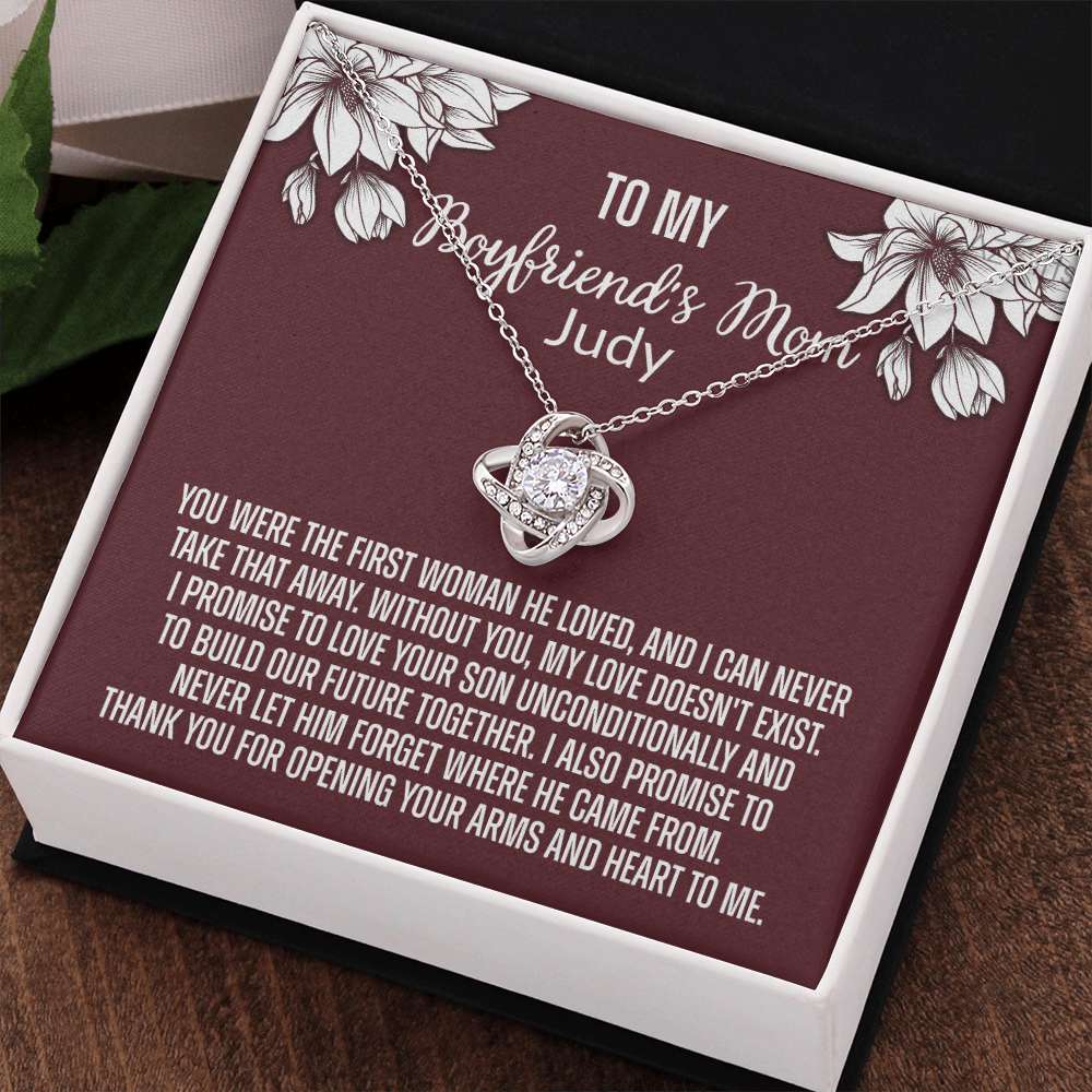 To My Boyfriend's Mom Necklace From Girlfriend, Personalized Gifts For Mother-In-Law, Gift Necklace For Boyfriend's Mom, Presents For Mom Necklace For Women, Mothers Day Necklace For Boyfriends Mom