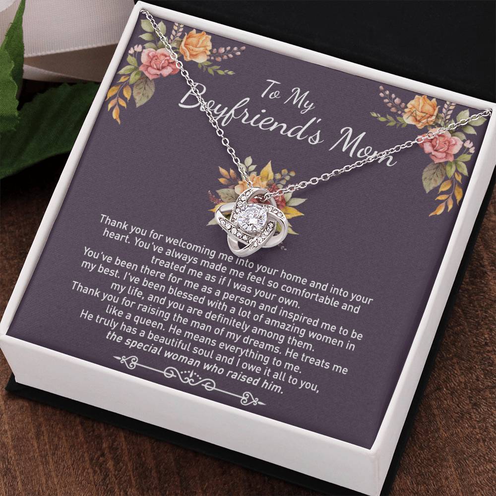 To My Boyfriend's Mom Necklace From Girlfriends Mom, Mother's Day Necklace, Necklace Gift For Boyfriend's Mom, Boyfriends Mom Gift Necklace, Presents for Mom Necklace for Women On Anniversary