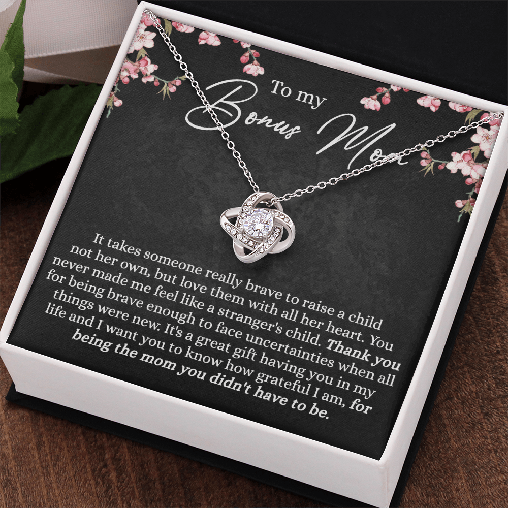 Bonus Mom Gift Necklace, To My Bonus Mom Necklace From Bonus Son, Mother And Son Gift Necklace Gift For Her, Bonus Mother Gift Necklace On Mothers Day, Birthday Gift Anniversary, Jewelry For Women