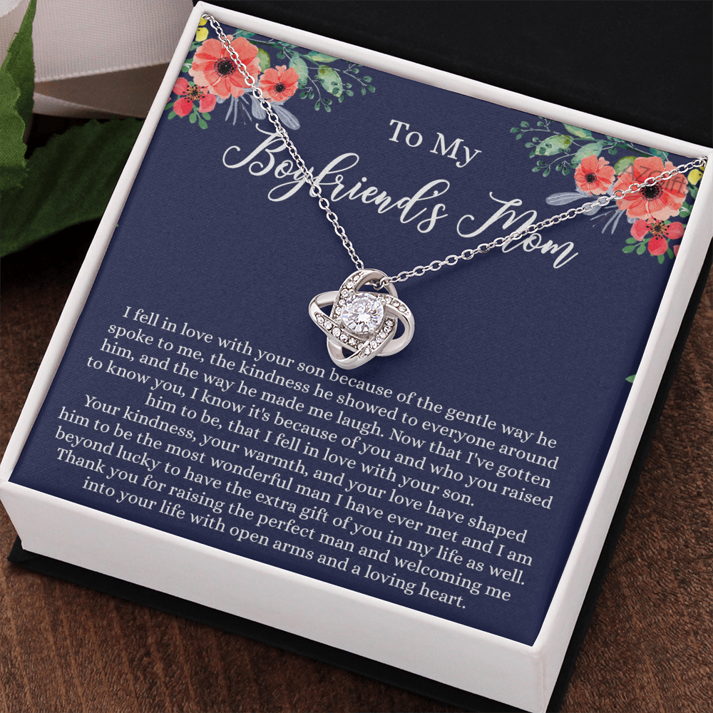 To My Boyfriend Mom Necklace From Girlfriend, Gift For Boyfriend's Mom Necklace On Christmas, Holiday, Anniversary, Mothers Day Necklace For Boyfriends Mom, Presents for Mom Necklace for Women