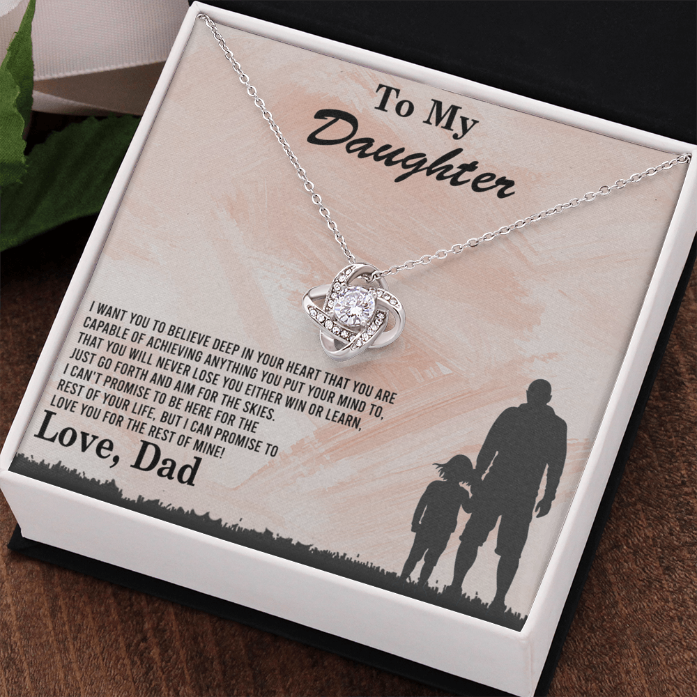 To My Daughter Gift Necklace Love Dad, To My Badass Daughter, Daughter Jewelry From Dad, Father Daughter Gifts From Dad, Necklace For Daughter, To Daughter From Dad, Father Gifts From Daughter
