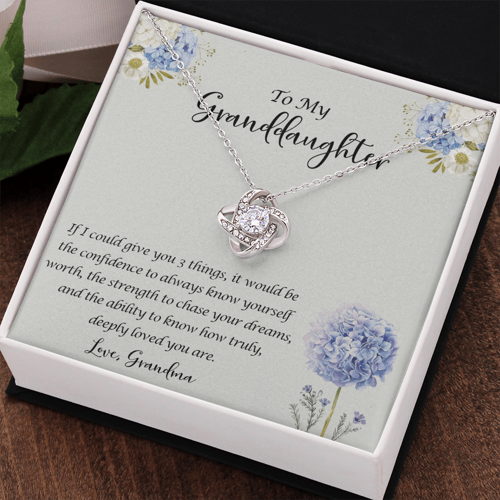 Granddaughter Gifts Necklace From Grandma - To My Granddaughter Necklace, Jewelry Keepsake Gifts For Granddaughter, Love Gift For Adults Or Girls On Graduation Gift, Wedding, Valentines, Christmas