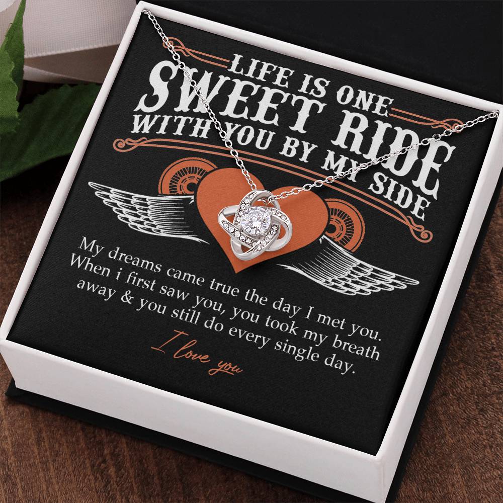 To My Riding Partners For Life Necklace Gift From Husband, Bikers Gift Necklace, Jewlery Motorcycle Gifts Necklace For Women From Men, Gifts For Motorcycle Rider Woman, Girlfriend, Wife, Soulmate