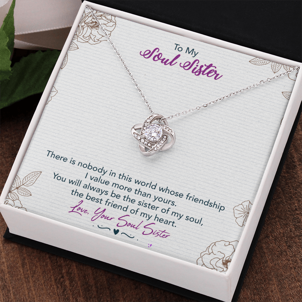 Soul Sister Gift Necklace, Unbiological Sister Gift Necklace, Sister In Law Gift Pendant, future sister in law gift Necklace On Birthday, Anniversary Valentine Day, Christmas Wedding Gift Necklace