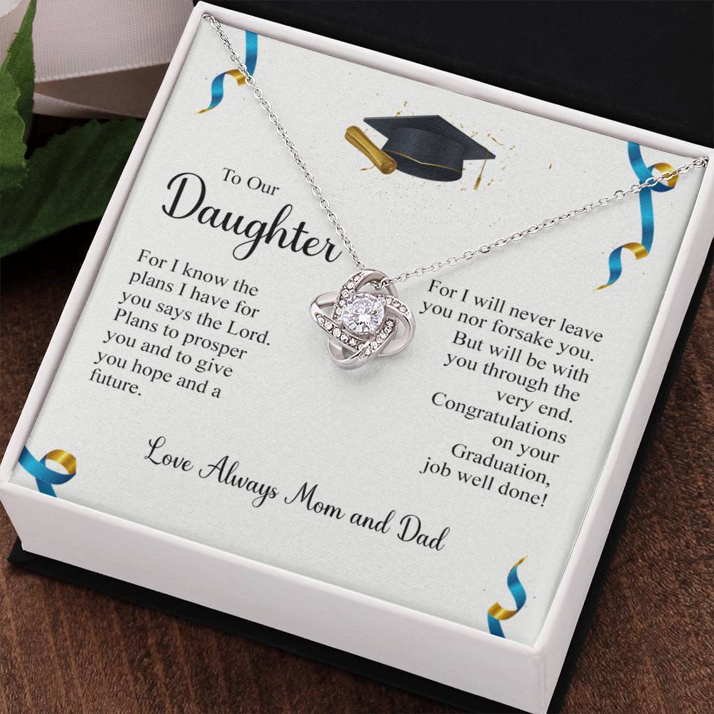 To My Daughter Necklace from Mom, Graduation Gift Necklace, Pendant Gift for Daughter, Graduation Gift for Her, High School, College Grad, Senior Graduation, Class of Necklace, Jewelry For Girls