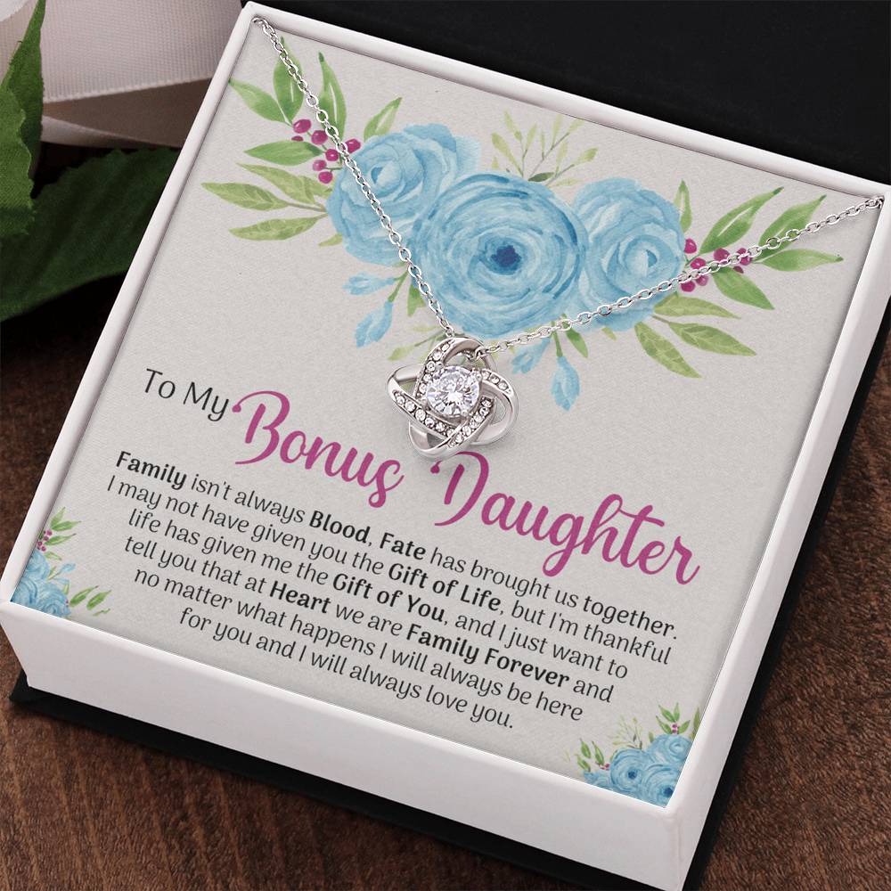 To My Bonus Daughter Gift Necklace, Bonus Daughter Gift Necklace, Step Daughter Necklace Gifts For Stepdaughter Gifts For Bonus Daughter , Step Daughter Gifts Jewelry Gift For Girls, Bonus Daughter
