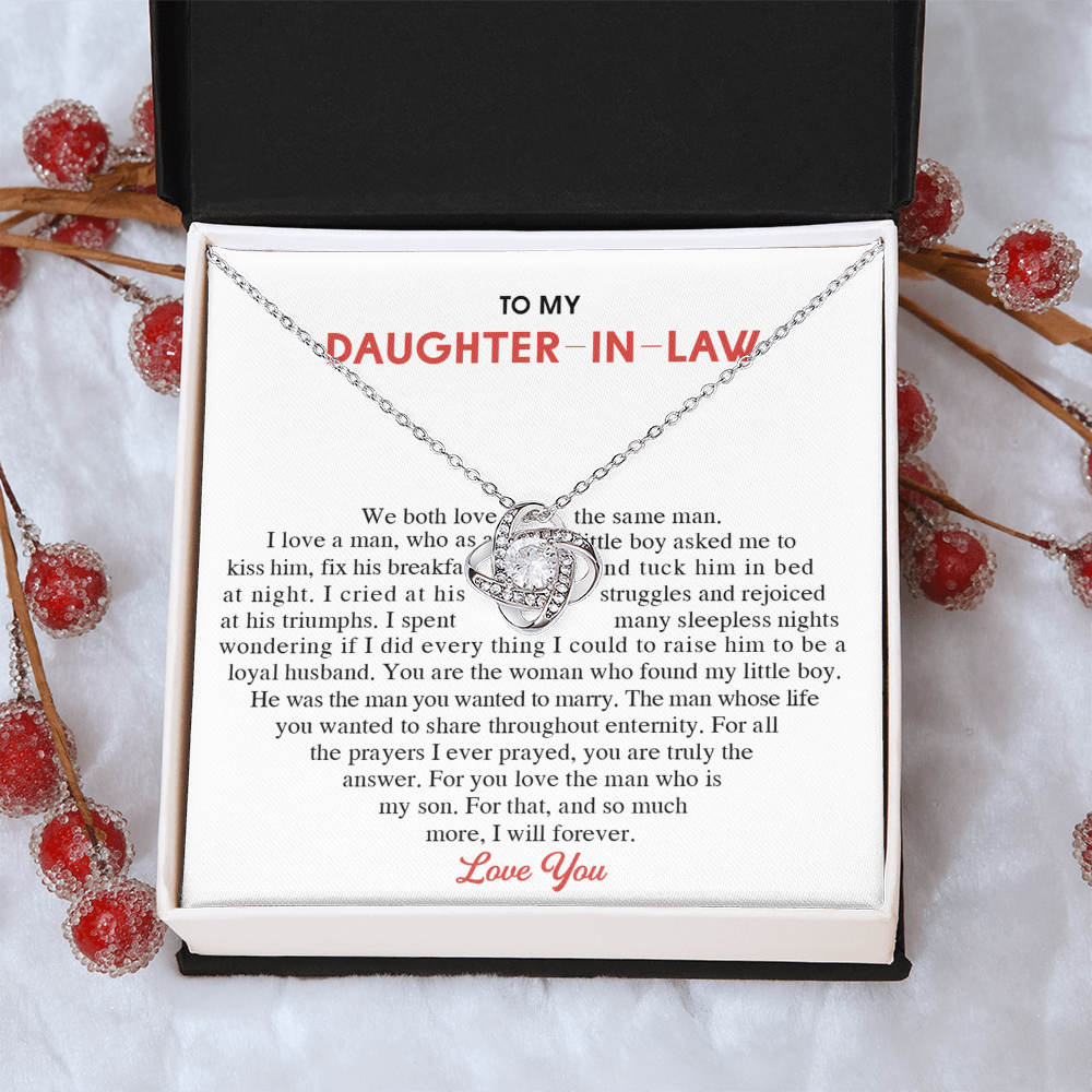 To My Daughter-In-Law Gift Necklace From Mom On Wedding Gift, Jewelry From Mother-In-Law Gift For Bride, Necklace Gift for , Birthday, Anniversary Graduation Gift Jewelry Gifts For Daughter In Law