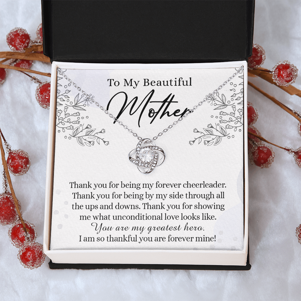 To My Mother Necklace From Daughter, Beautiful Mother Necklace Gift for her, Thank You Mom Gift Necklace, Sentimental Necklace for Mom On Mother's Day, Anniversary, Birthday Gift Jewelry For Mom
