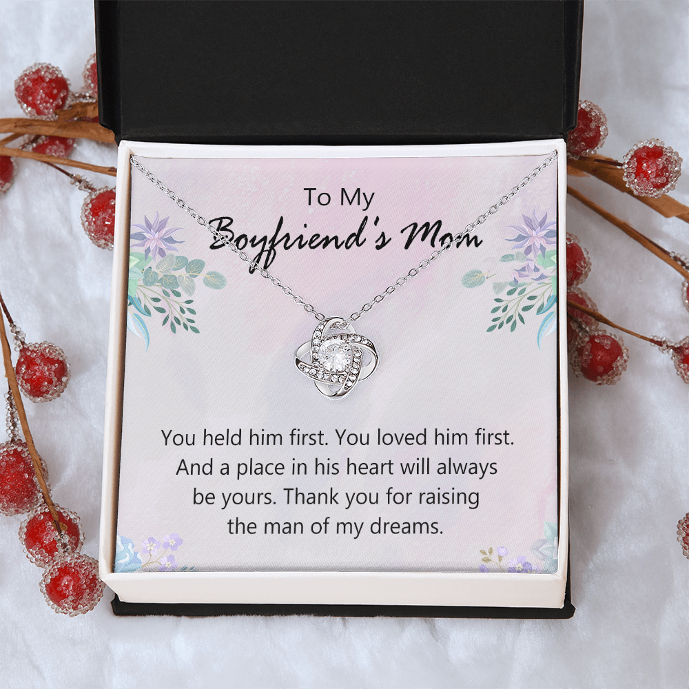 To My Boyfriends Mom Necklace From Girlfriend, Jewelry For Boyfriends Mom, Presents For Mom Necklace for Women, Boyfriends Mom Gifts Necklace On Mother's Day, Birthday, Christmas, Thanksgiving