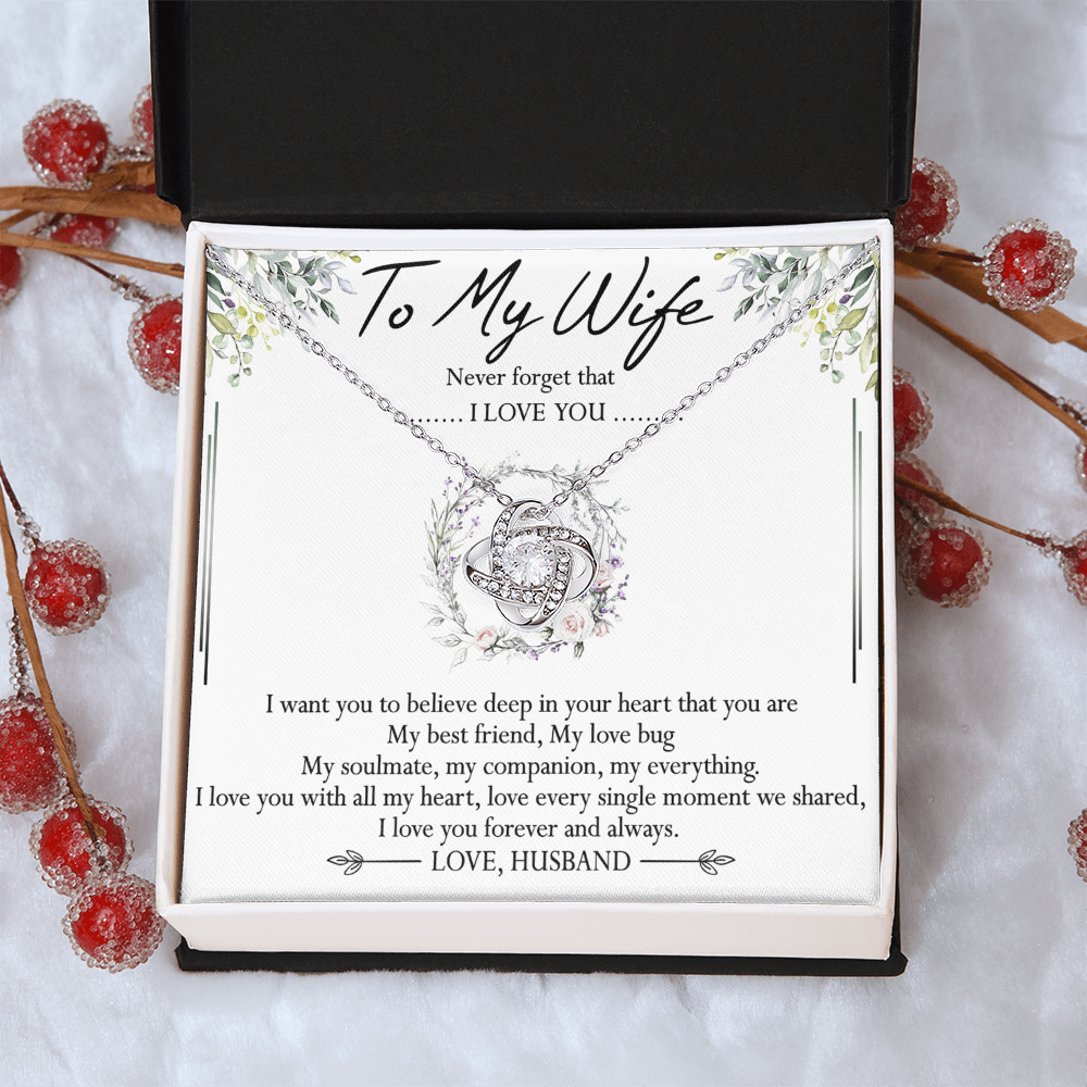To My Wife Necklace, Necklace For Wife From Husband, To My Soulmate Necklace For Women, Soulmate Jewelry For Wife Beautiful Soulmate Gifts For Her Girlfriend Necklace Future Wife Gift Necklace