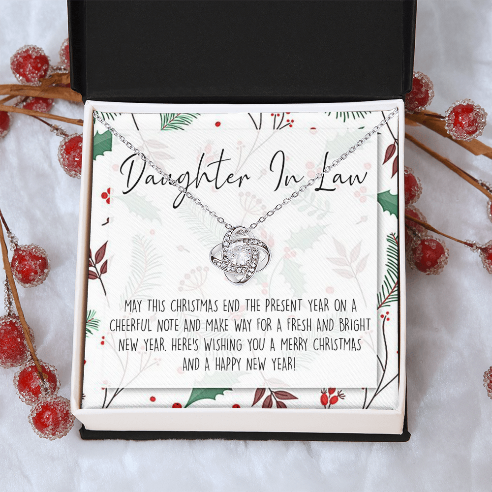 Christmas Jewelry for Daughter in Law Gift Necklace, Daughter in Law Jewelry, Xmas Holiday Graduation Gift for Daughter in Law, Gift from Mother in Law, Daughter in Law Gift From In Law