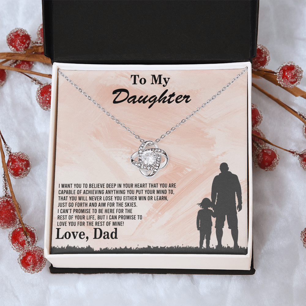 To My Daughter Gift Necklace Love Dad, To My Badass Daughter, Daughter Jewelry From Dad, Father Daughter Gifts From Dad, Necklace For Daughter, To Daughter From Dad, Father Gifts From Daughter