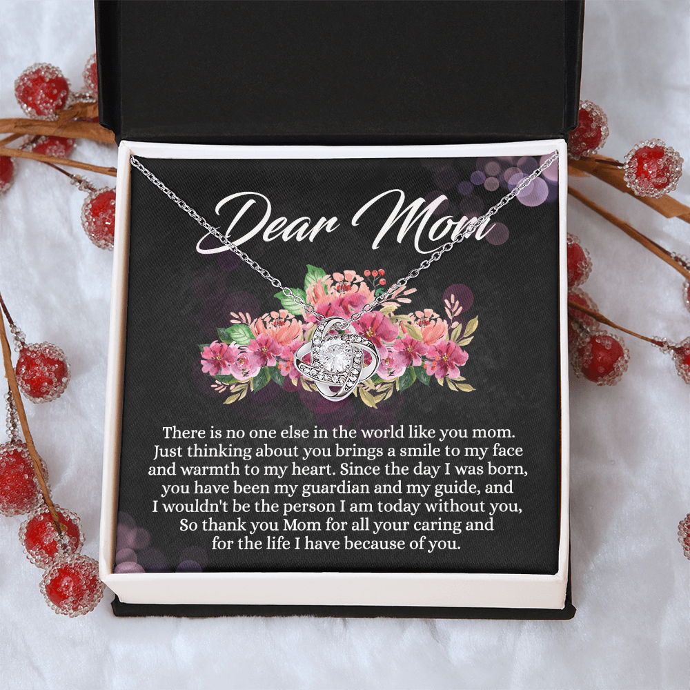 Dear Mom Gift Necklace, To My Mom Necklace From Daughter, Thank You Mom Necklace, Jewelry Gift For Mom On Mother's Day, Anniversary, Birthday Gift Jewlry For Women, Mother And Daughter Necklaces