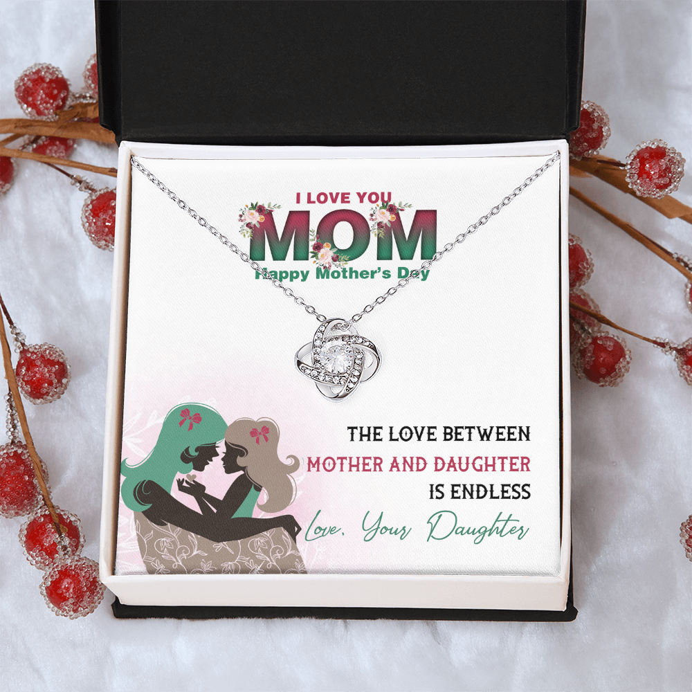 I love you Mom Gifts, Mother's Day Necklace Gift, To My Mom Necklace From Daughter, Daughter To Mom Gift
