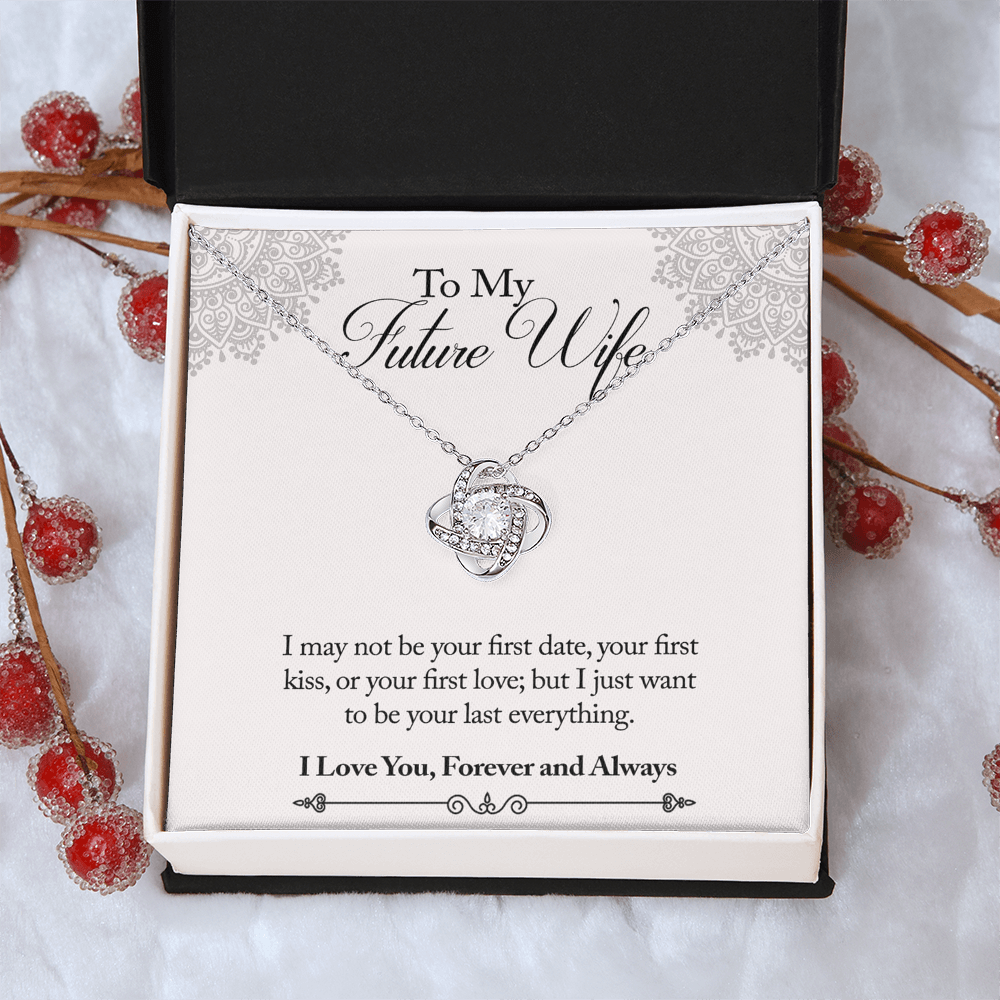 To My Future Wife Necklace From Husband, Wife Necklace For Women Love Knot Necklace Gift For Future Wife, Anniversary Necklace Gift For Wife, Soulmate Gift Necklace, Husband And Wife Necklace Sets