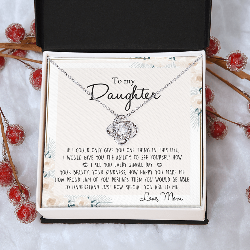 Daughter Gift From Mom Mother To My Daughter Necklace from Mom Gift for Daughter Jewelry Necklace Meaningful Jewelry Personalized Necklace For Daughter, Jewelry Gifts For Women Girls Her