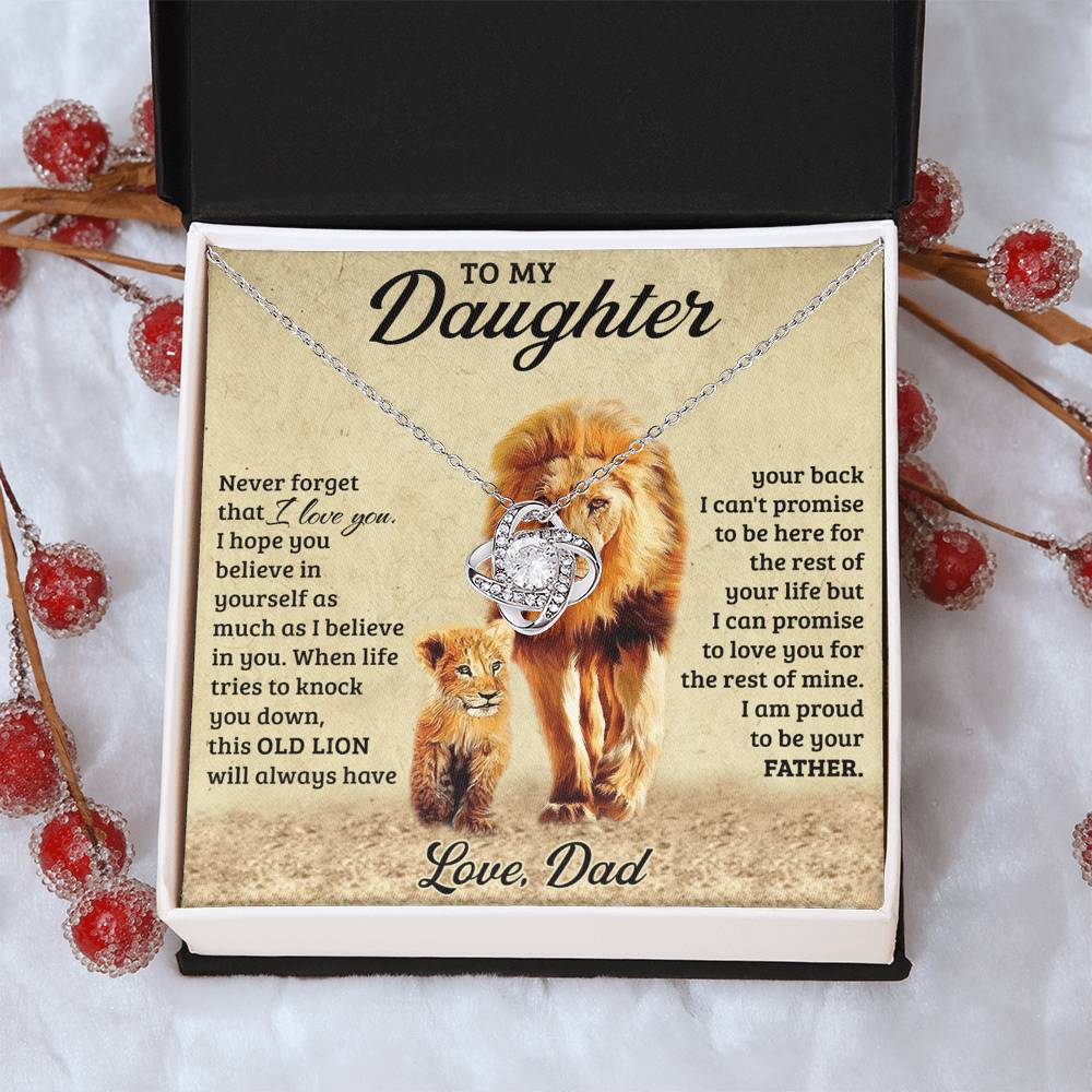 Father To Daughter Gifts Necklace From Dad, To My Daughter Necklace From Daddy On Graduation Gift, Birthday, Christmas For Badass Beautiful Girls Jewelry Gift For Girls, Little Girl Necklace