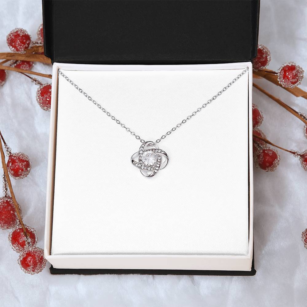 To My Mom Necklace From Daughter, Birthday Gift For Mom, Mother's Day Necklace Gift For Mom, Love Knot Pendant Gift For Mom, Meaningful Mom Gift Necklace, Daughter And Mother Jewelry Gift For Women