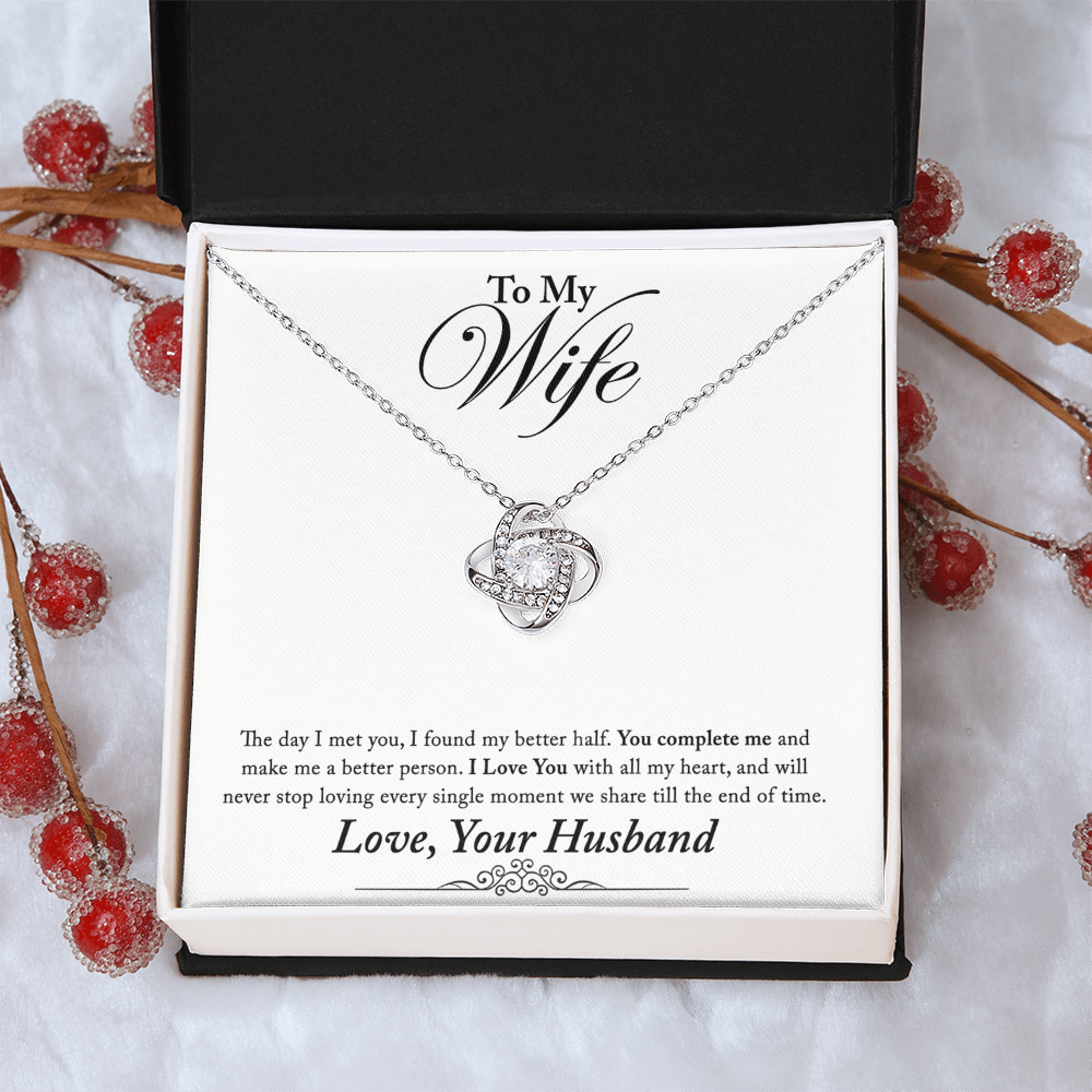 To My Wife Necklace From Husband, Valentines Day Necklace For Wife, Jewelry Box Pendant For Wife, Personalized Gift Necklace, Custom Romantic Gift Necklace For My Best Wife Jewelry Gift For Women