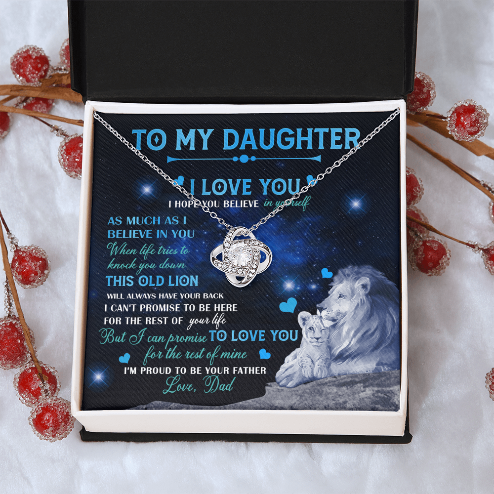 Father To Daughter Gifts Necklace From Dad, Father Daughter Necklace, To My Daughter Necklace From Daddy On Graduation Gift, Birthday Gift, Valentines, Christmas For Badass Daughter, Little Girl