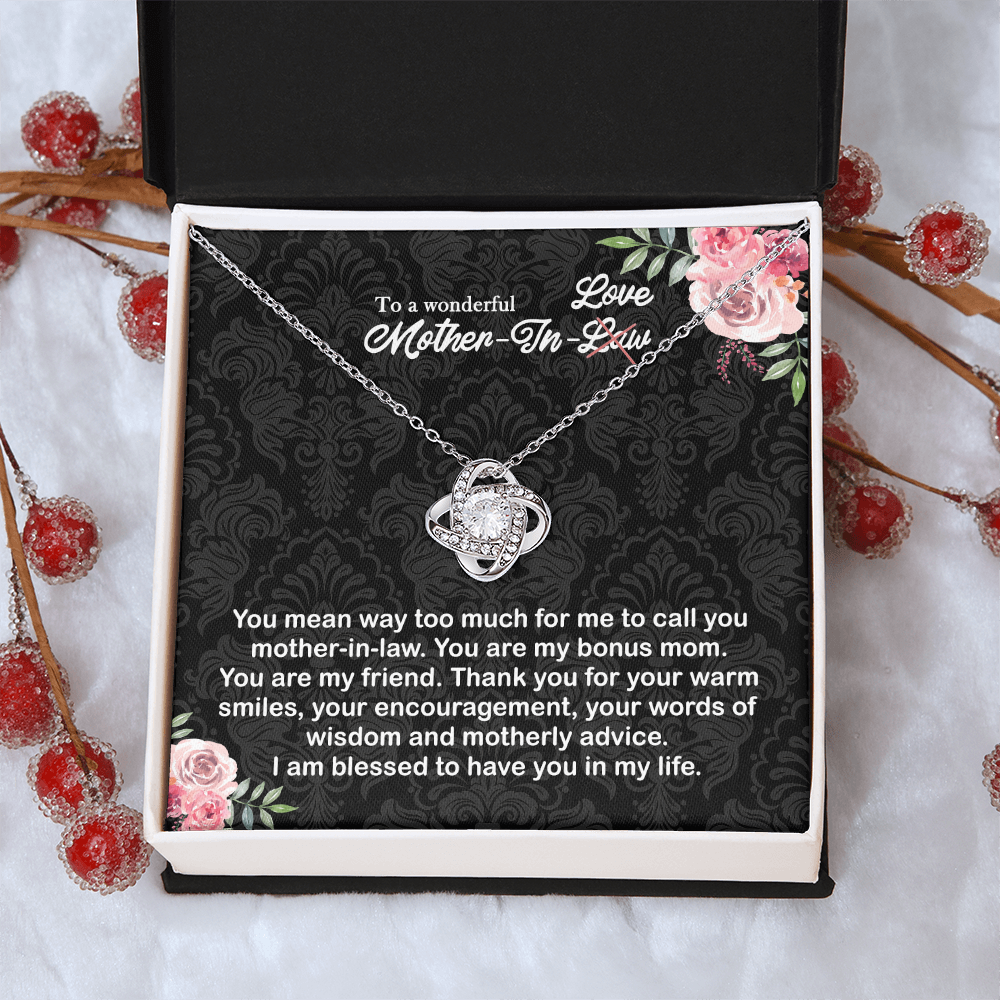 To a wonderful Mother-In-Love Necklace Pendant - Jewelry Gift for Mother In Law