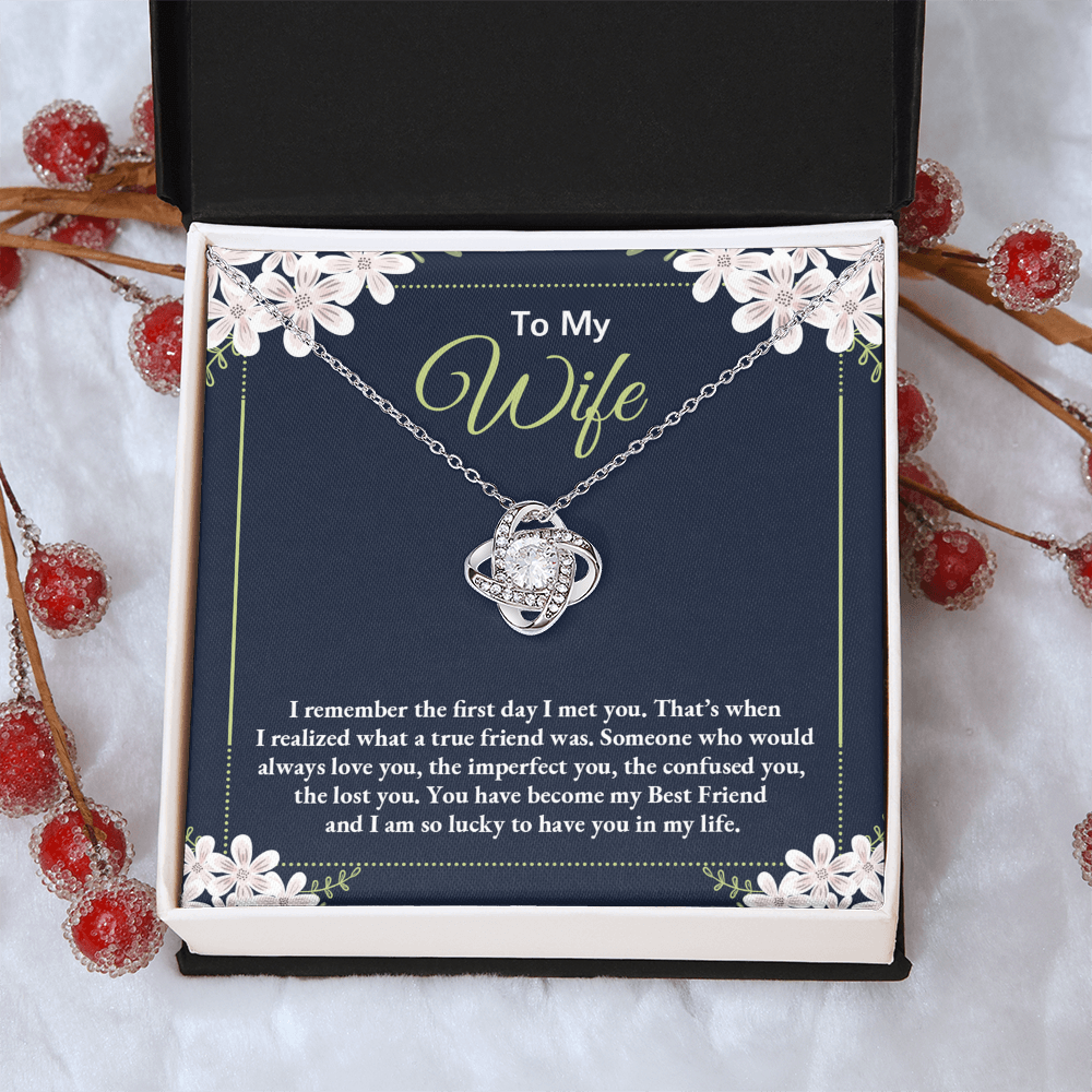 To My Wife Necklace For Wife From Husband, Necklace Gift For Women, Soulmate Jewelry Gift For Wife, Birthday Beautiful Soulmate Gifts For Her, Girlfriend Gift Necklace, Future Wife Gift Necklace