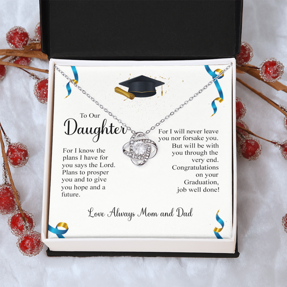 To My Daughter Necklace from Mom, Graduation Gift Necklace, Pendant Gift for Daughter, Graduation Gift for Her, High School, College Grad, Senior Graduation, Class of Necklace, Jewelry For Girls