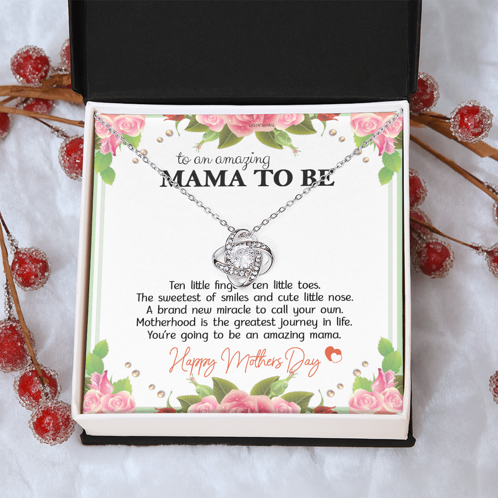 Mama To Be Necklace Best Gift for Expecting Wife Daughter Happy Mother's Day