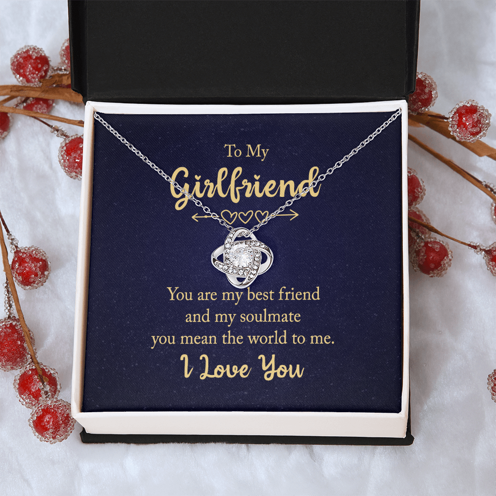 To My Girlfriend Knot Necklace From Boyfriend My Friend My Soulmate Gift On Xmas