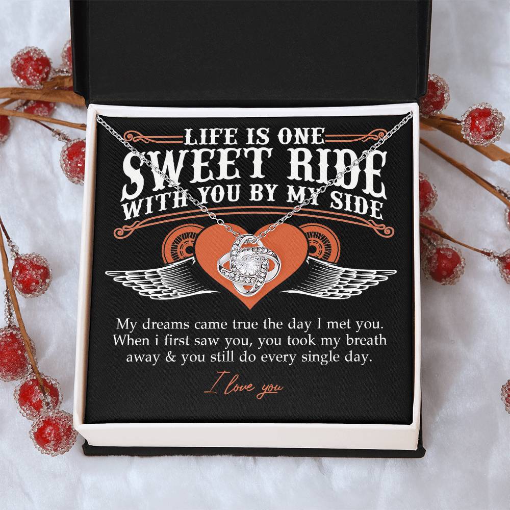 To My Riding Partners For Life Necklace Gift From Husband, Bikers Gift Necklace, Jewlery Motorcycle Gifts Necklace For Women From Men, Gifts For Motorcycle Rider Woman, Girlfriend, Wife, Soulmate