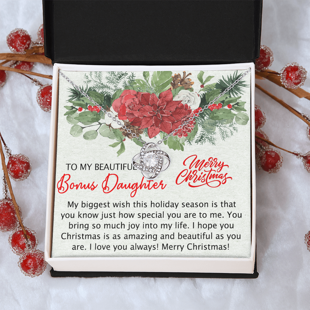 Personalized to My Bonus Daughter Necklace, Bonus Daughter Gift, Step Daughter Gift from Stepmom, Step Daughter Gift from Step Dad, Step Daughter Necklaces Styles Jewelry Gift For Girls Little Girl