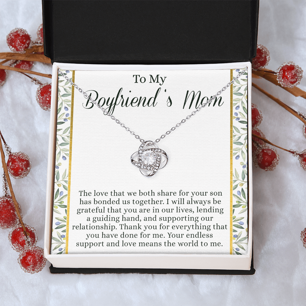 To My Boyfriend's Mom Necklace From Girlfriend Mom, Customize Name Gift Necklace For Boyfriend's Mom Gift Mothers Day Necklace For Boyfriends Mom From Girlfriend, Presents for Mom Necklace for Women