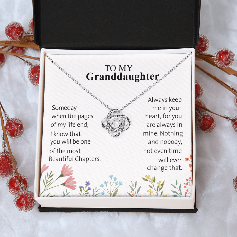 Granddaughter Gifts From Grandma - Granddaughter Necklace, Jewelry Keepsake Gifts For Granddaughter, Love Gift For Adults Or Girls On Birthday, Graduation, Wedding, Valentines, Mothers Day Christmas
