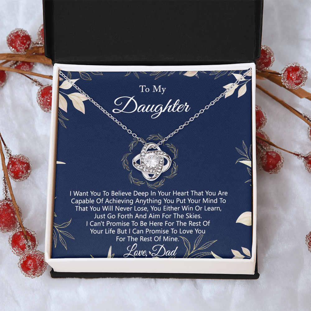 Gift Necklace For Daughter from Dad - Father And Daughter Necklace, for Daughter Gift from Dad To My Daughter Necklace Daughters Birthday Christmas Jewelry Gift for Girls Women, Daughter